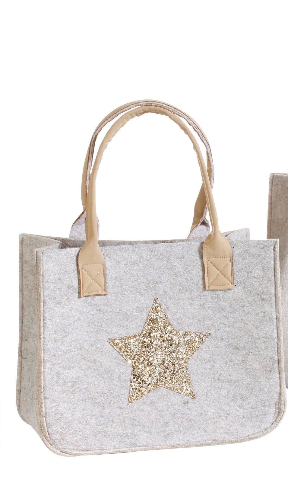 MAGIC by Inge Tasche FILZSTERN 50 cm beige