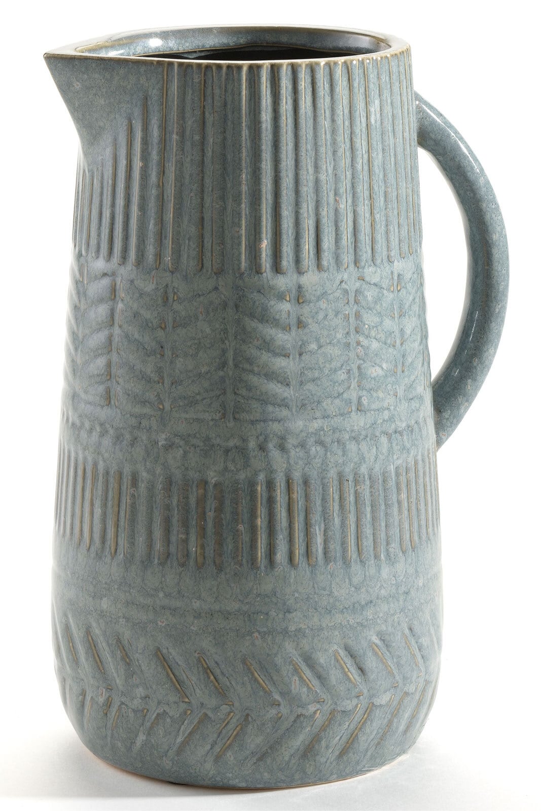 casaNOVA Vase BOHO 26 cm blau /goldfarbig