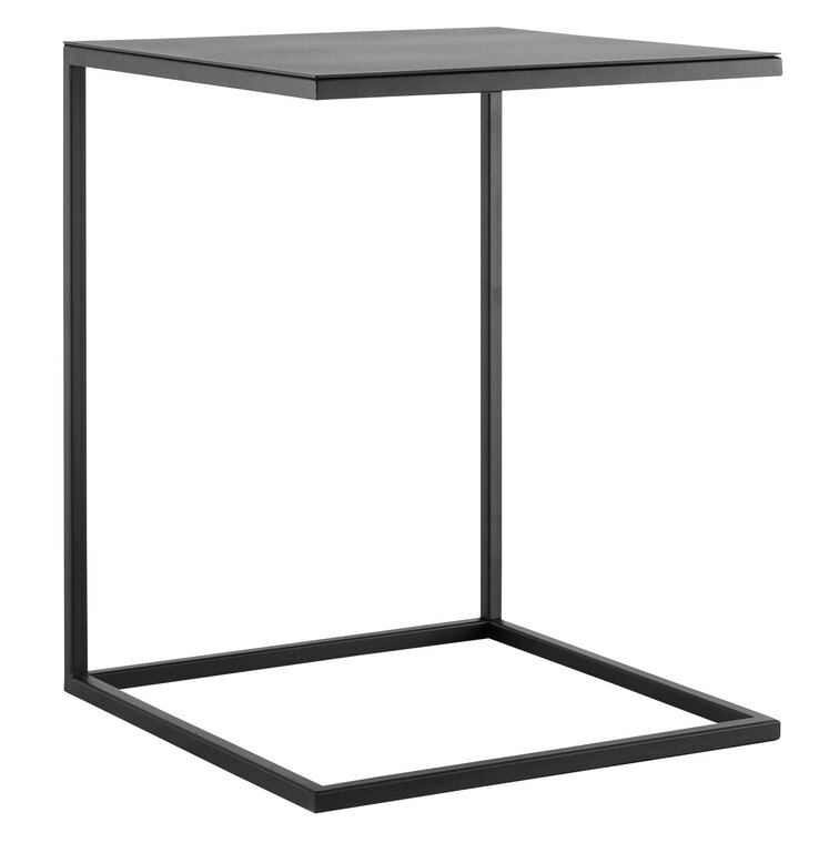 HAUKE HENDRIKS Beistelltisch LUKAS III 40 x 40 cm schwarz
