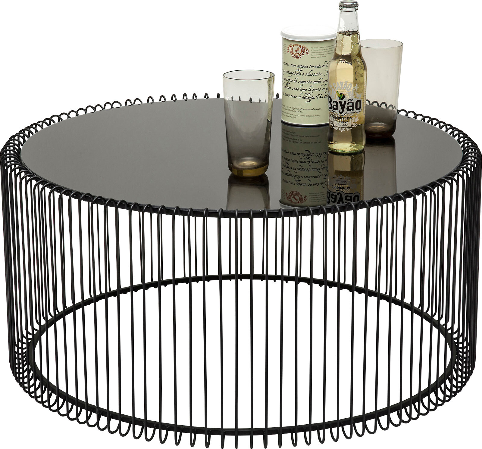 KARE DESIGN Couchtisch WIRE 2er Set schwarz