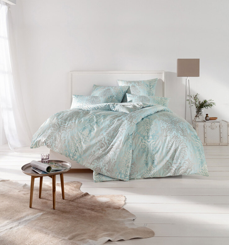 ESTELLA Jersey-Bettwäsche ATELIER 155 x 220 cm blau