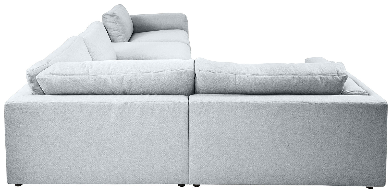 Ole Gunderson Ecksofa-Kombi LASSE VI 245 x 445 cm hellgrau