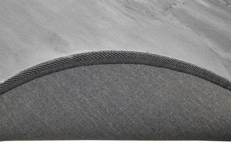 Teppich NOVARA 80 cm rund grau