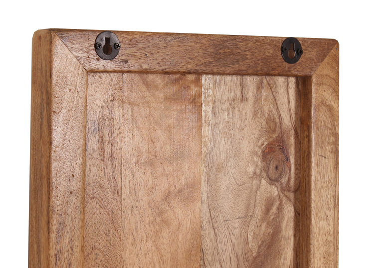 Wand-Weinregal 33 x 148 cm Mangoholz natur