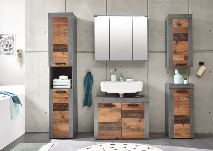 Unterschrank INDIANA grau/ braun