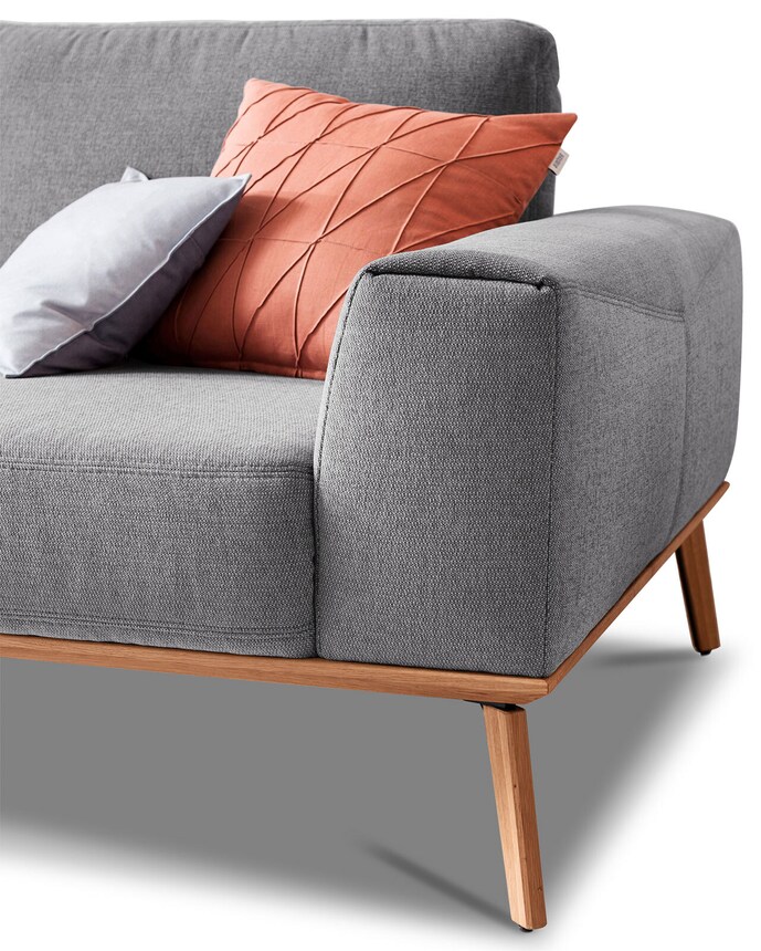 SCHÖNER WOHNEN-Kollektion Sofa 3-Sitzer STAGE Stoff Trend grau
