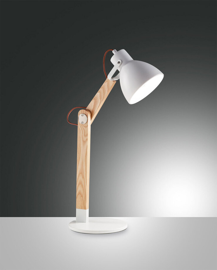 FABAS LUCE Retrofit Schreibtischlampe SVEVA Esche