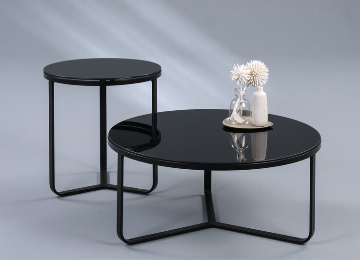 Couchtisch rund NEW YORK schwarz