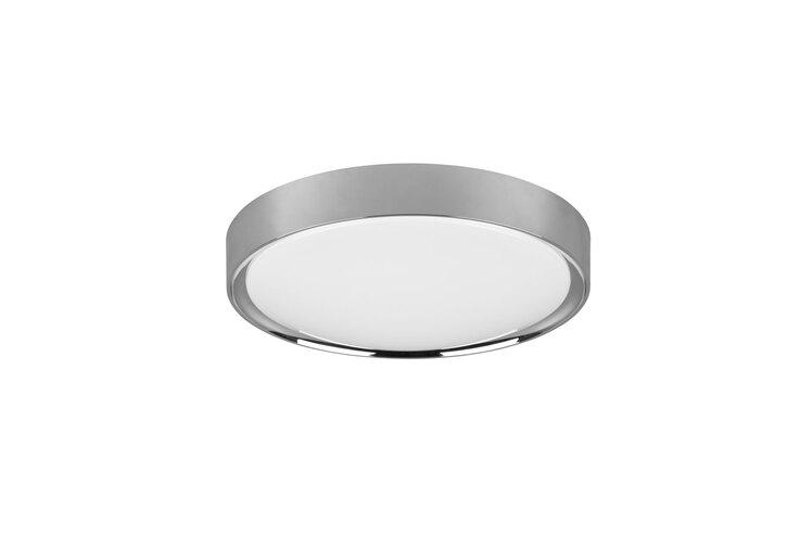 TRIO LED Deckenlampe CLARIMO 33 cm silberfarbig