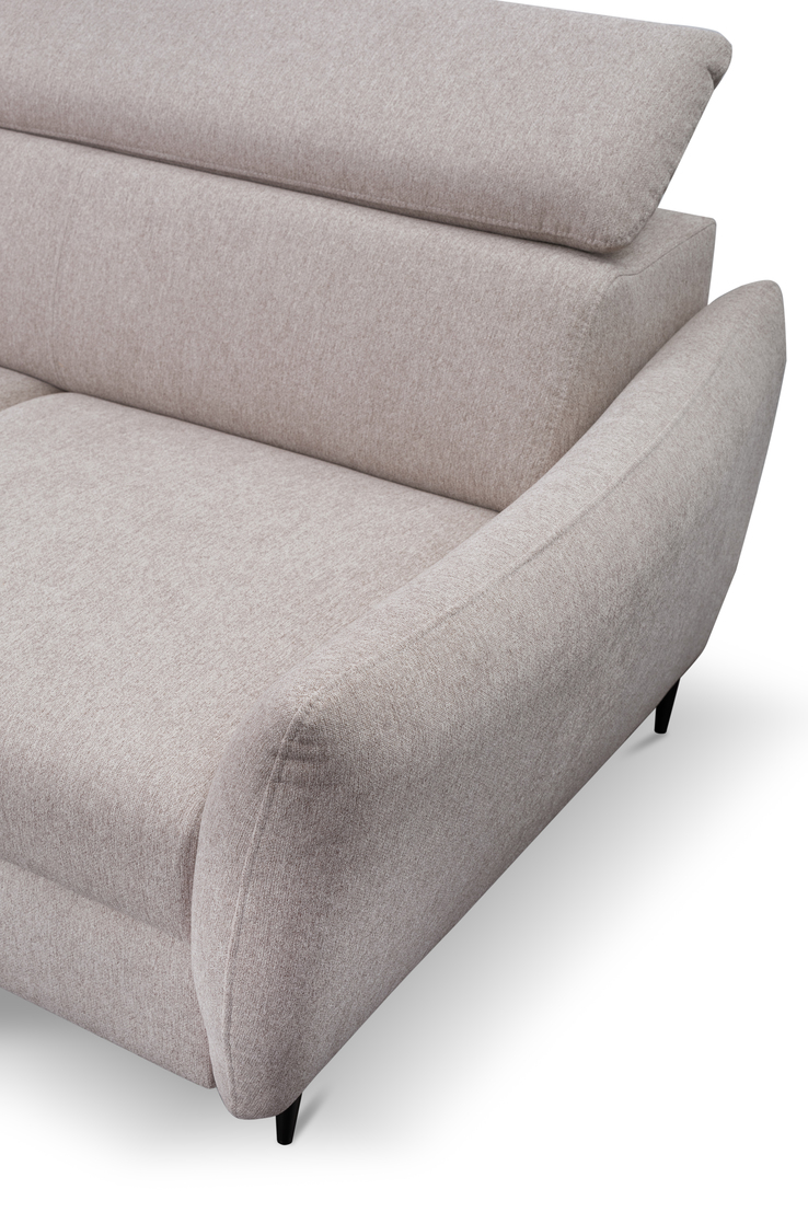 Ecksofa OSCAR 212 x 253 cm grau