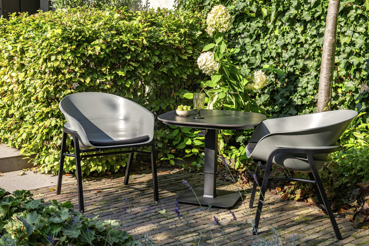 Hartman Bistrotisch Garten TUBB 70 x 70 cm anthrazit