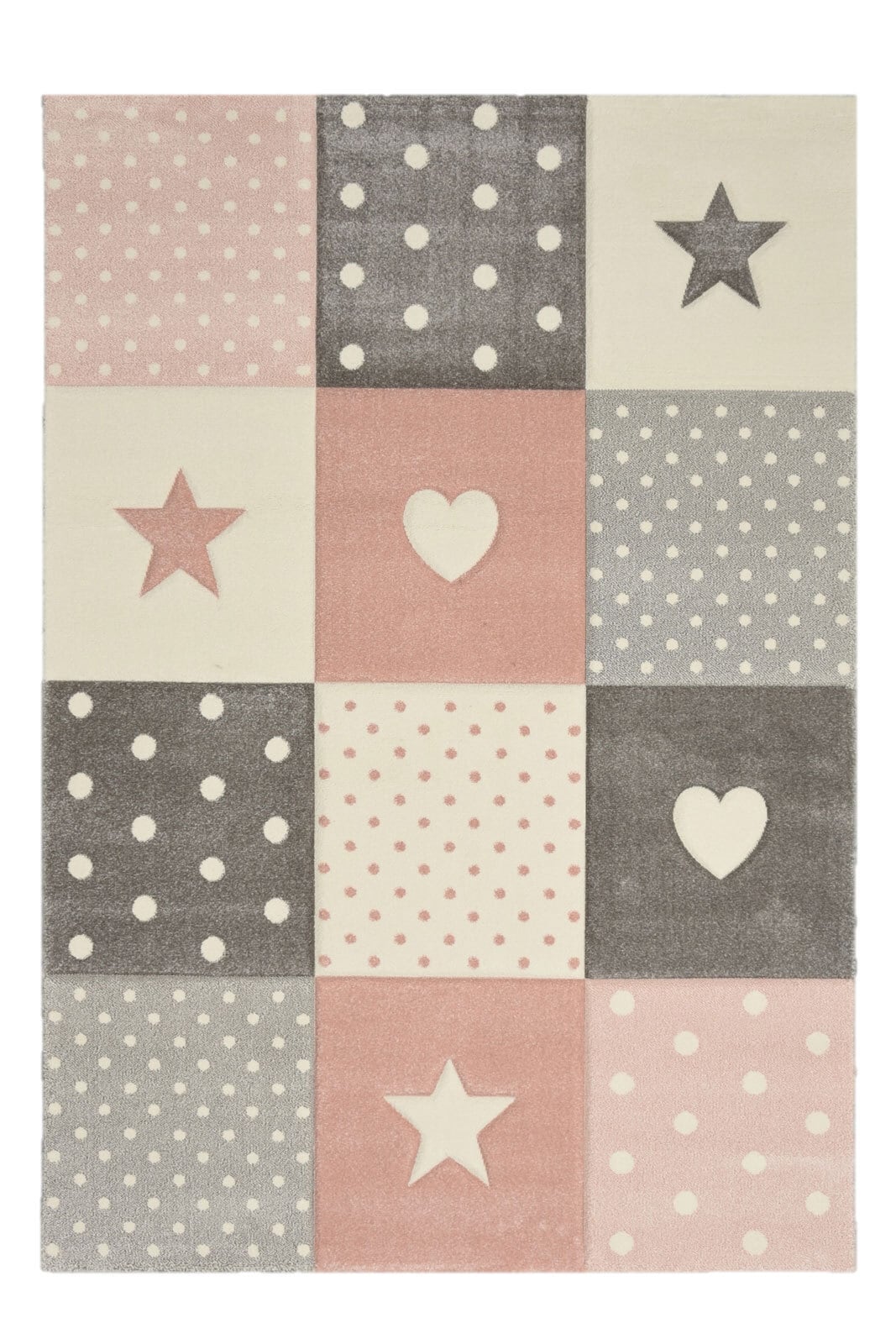 Kinderteppich KIDS STARS 120 x 170 cm rosa