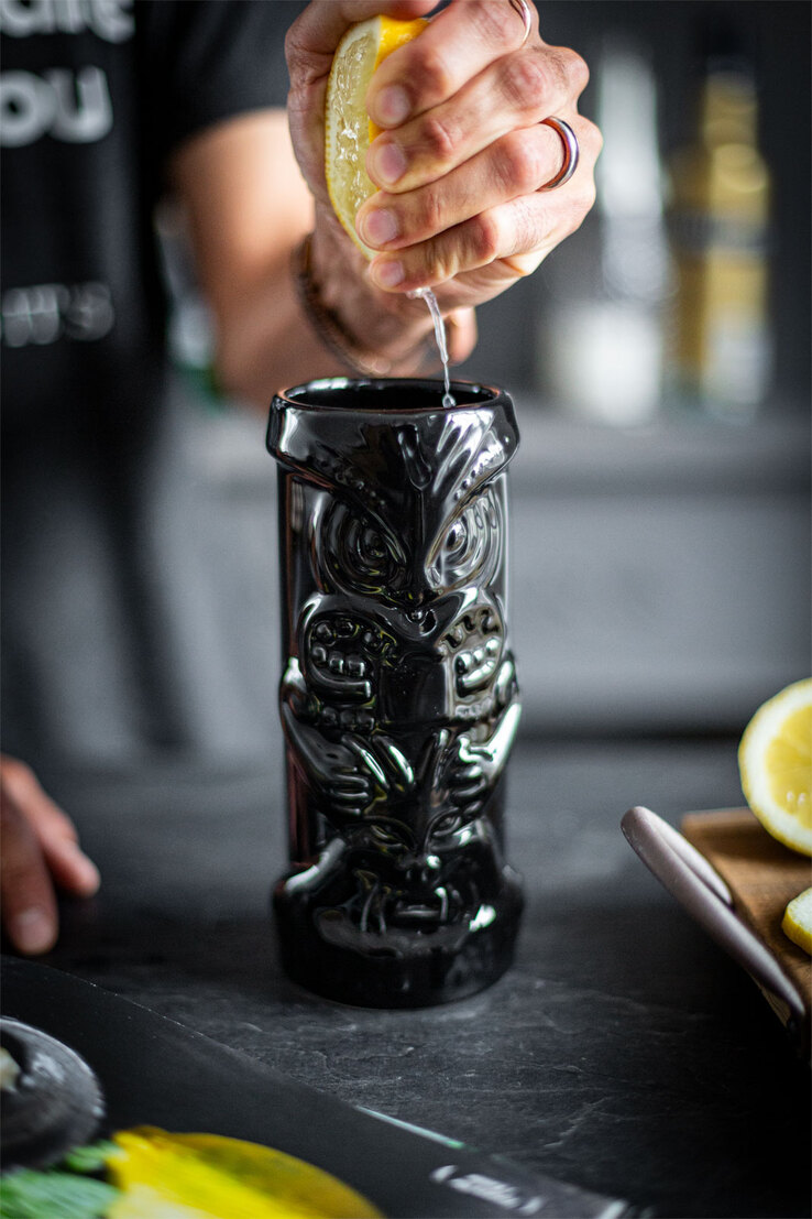 casaNOVA Becher-Set TIKI 4-teilig mehrfarbig Dolomit