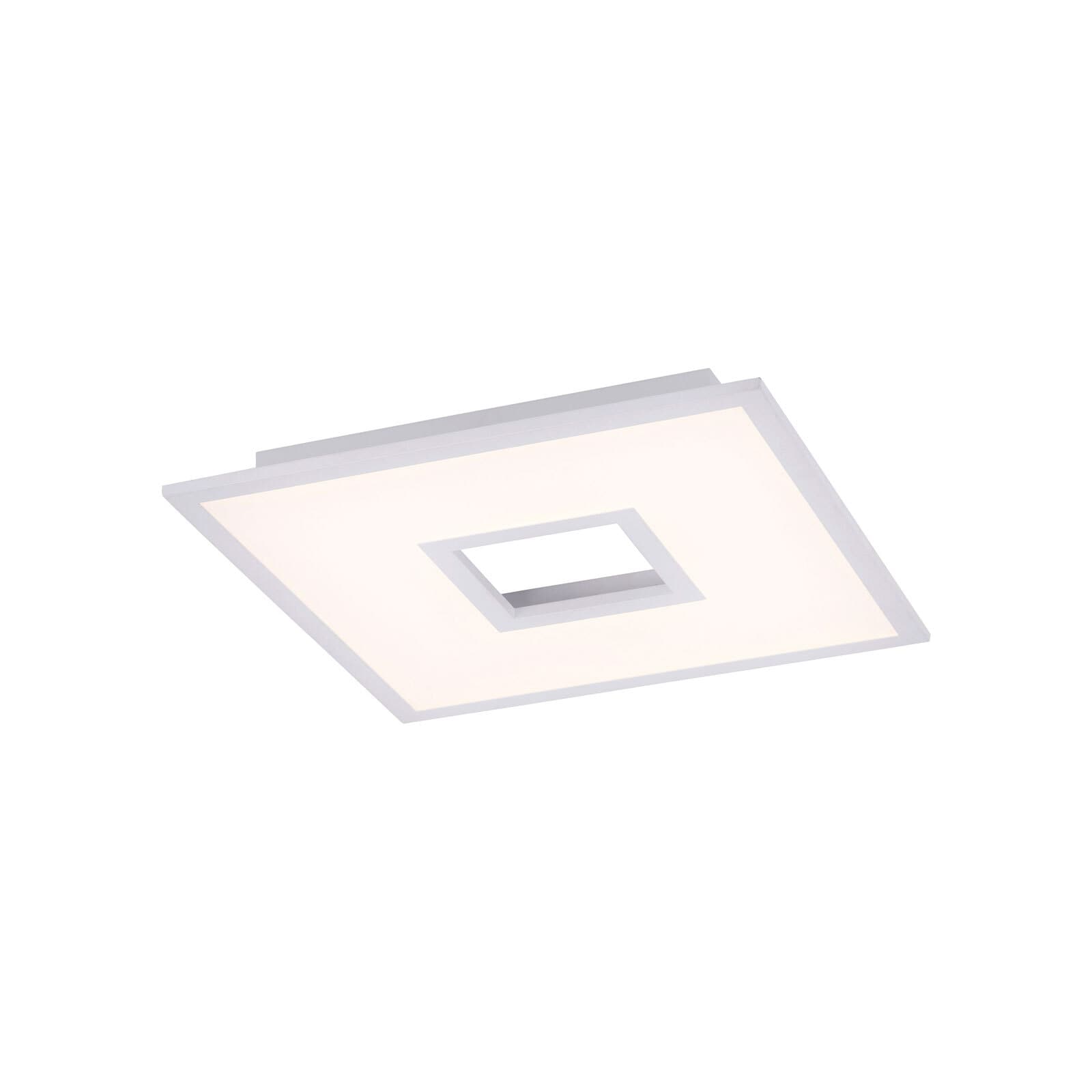 JUST LIGHT LED Deckenlampe RECESS 45 x 45 cm weiß