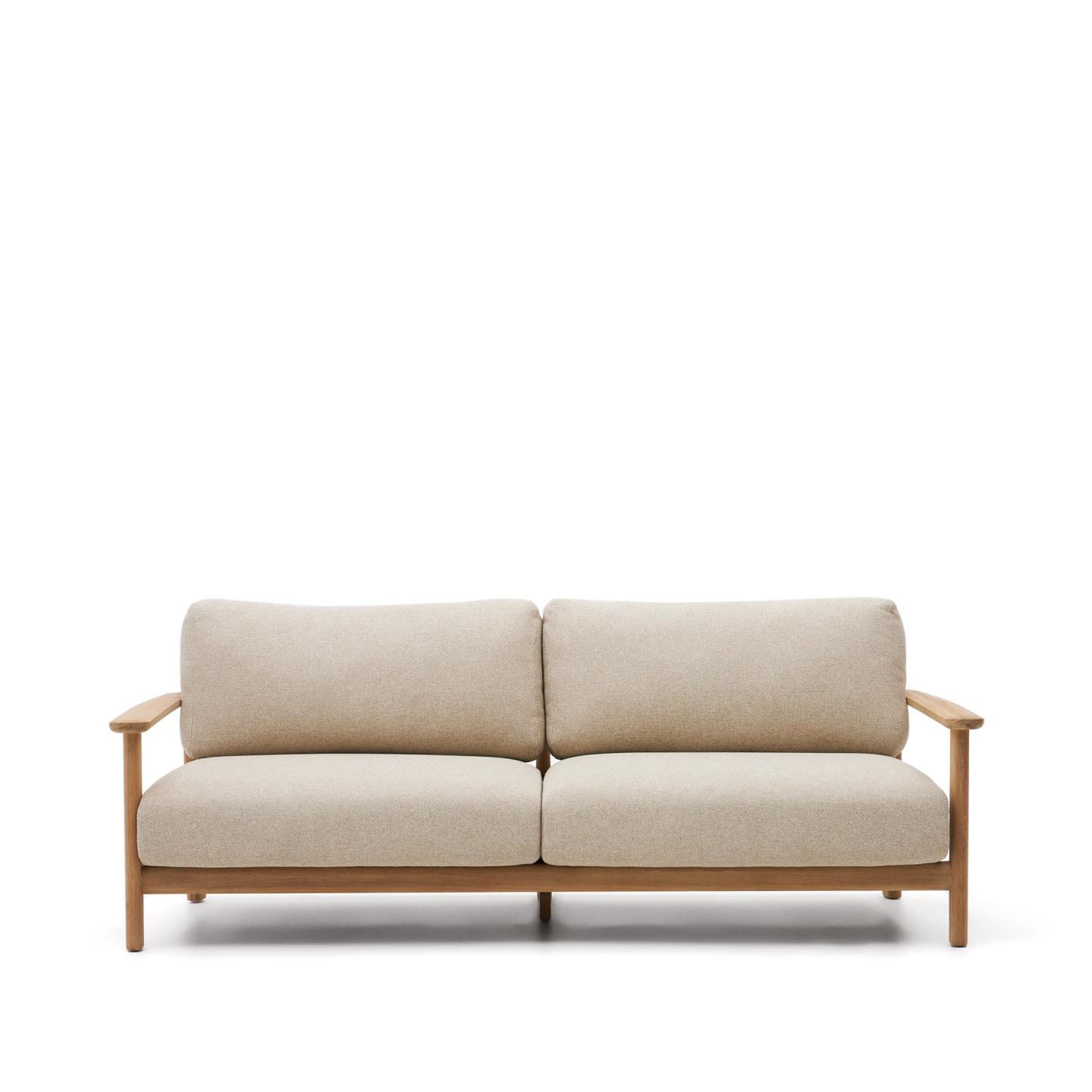 Kave Home Gartensofa TIRANT 212 cm Teak /naturfarbig