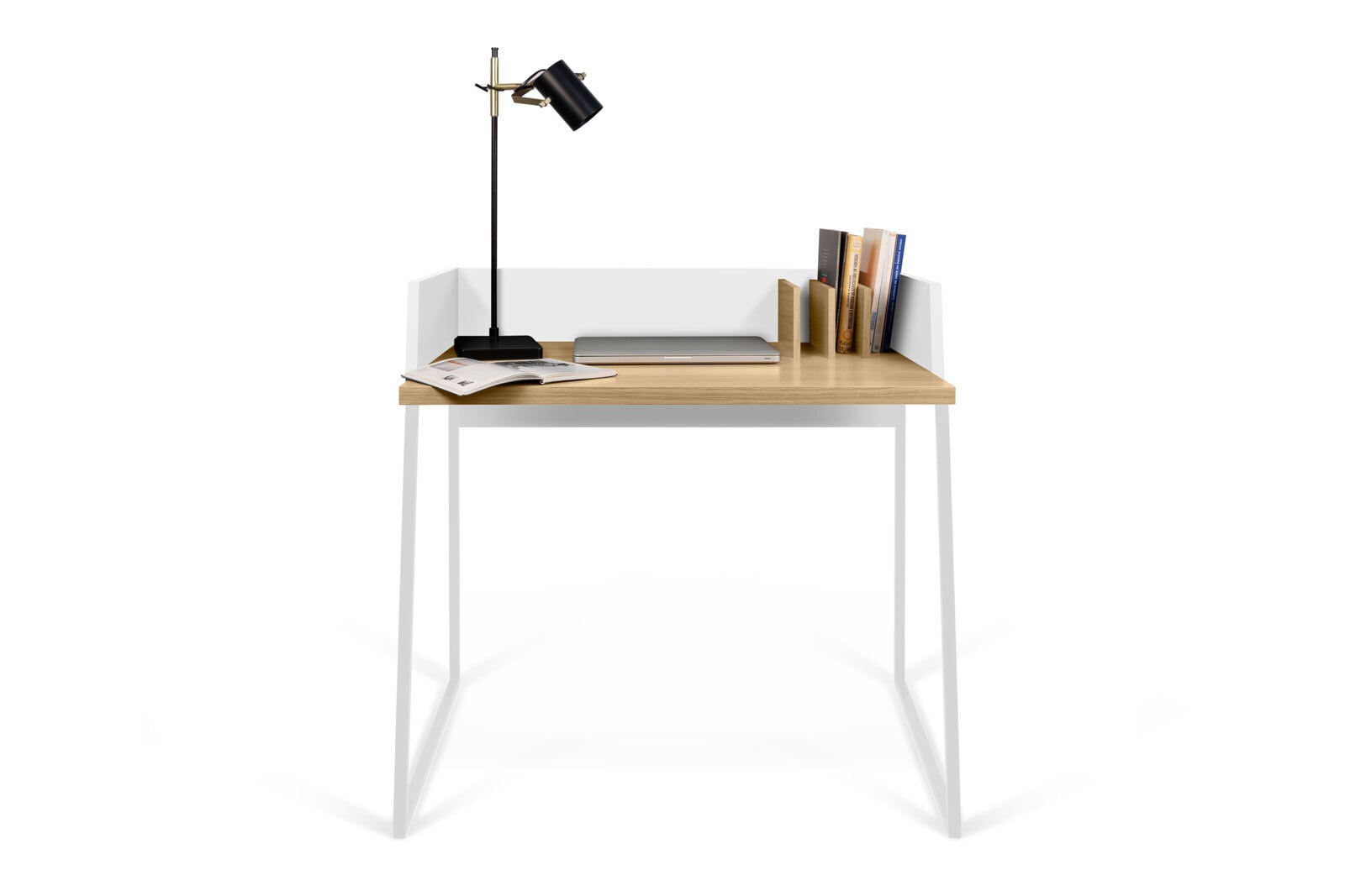 Schreibtisch VOLGA 90 x 60 cm Eiche/ weiß