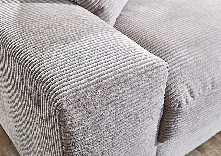 Ecksofa ROMAN 285 x 176 cm hellgrau