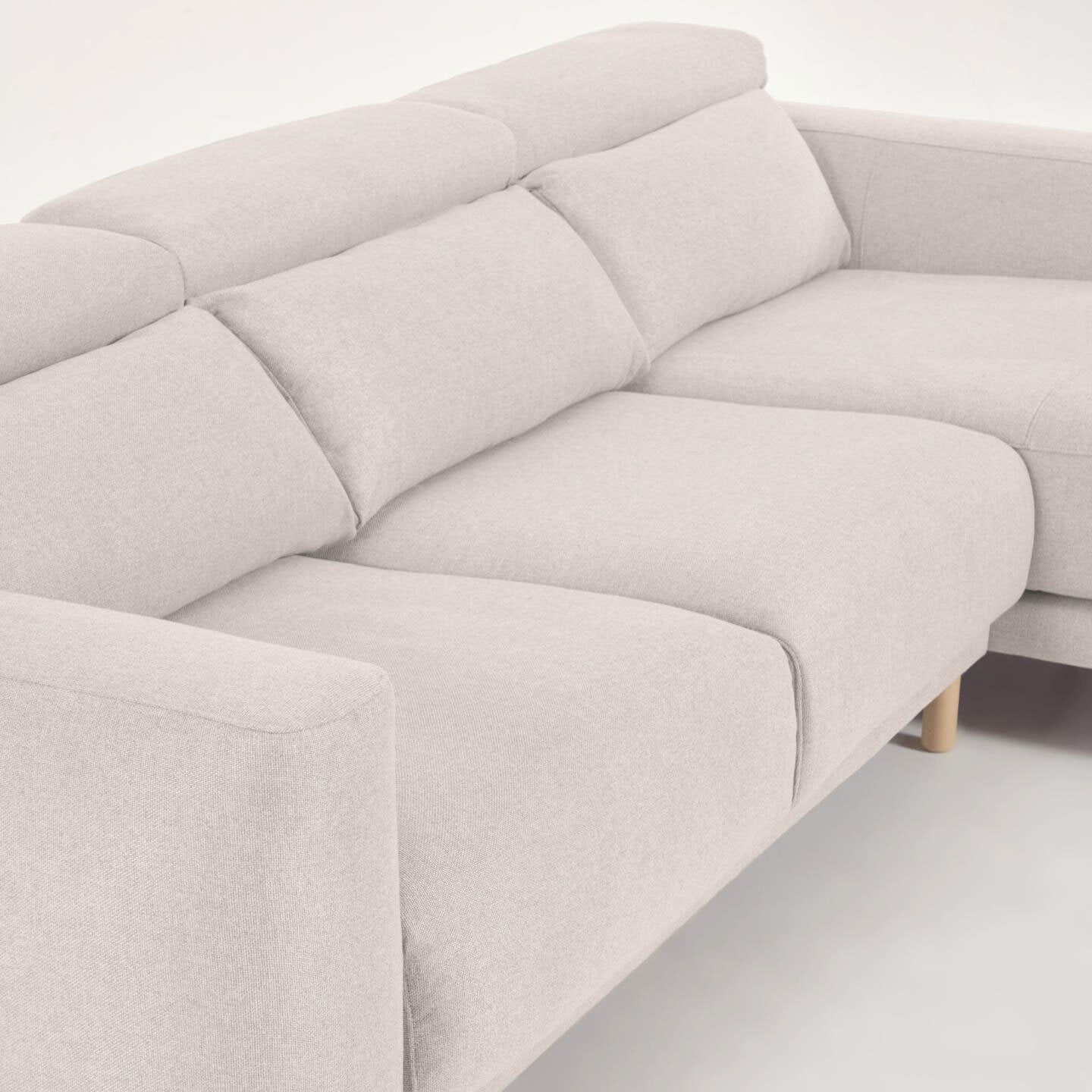 Kave Home Ecksofa SINGA naturweiß