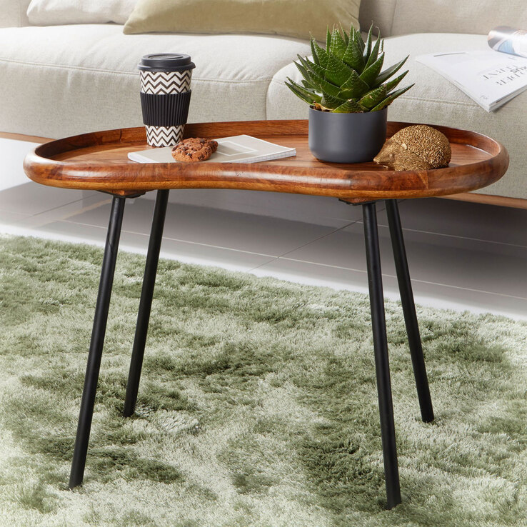 Couchtisch 71 x 40 cm braun