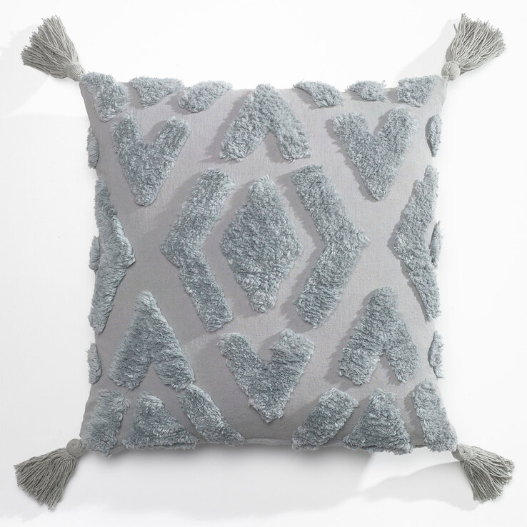 casaNOVA Kissenhülle BOHO 45 x 45 cm grau