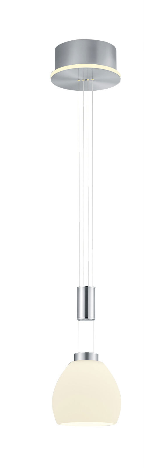 HELL LED Pendelleuchte SAM 13 cm nickelfarbig