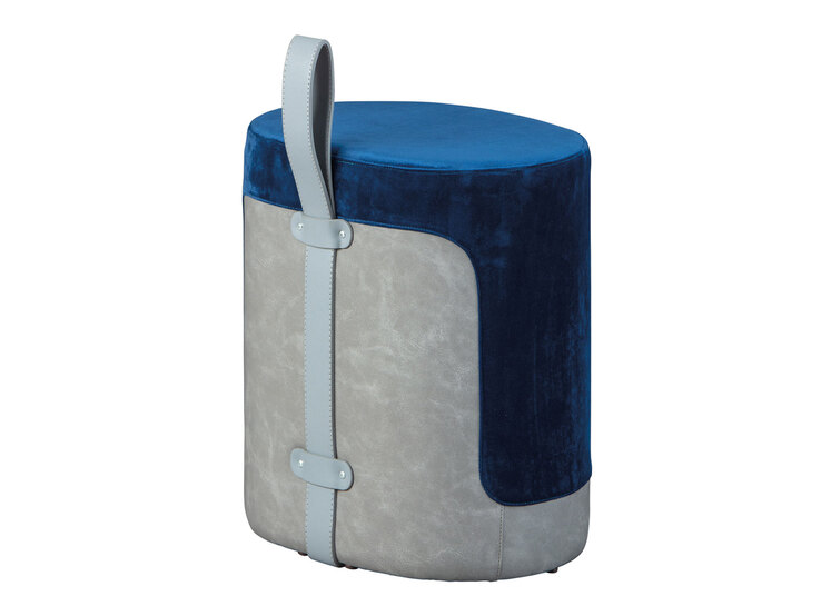 Hocker MILIAN blau 38 x 43 x 32,5 cm