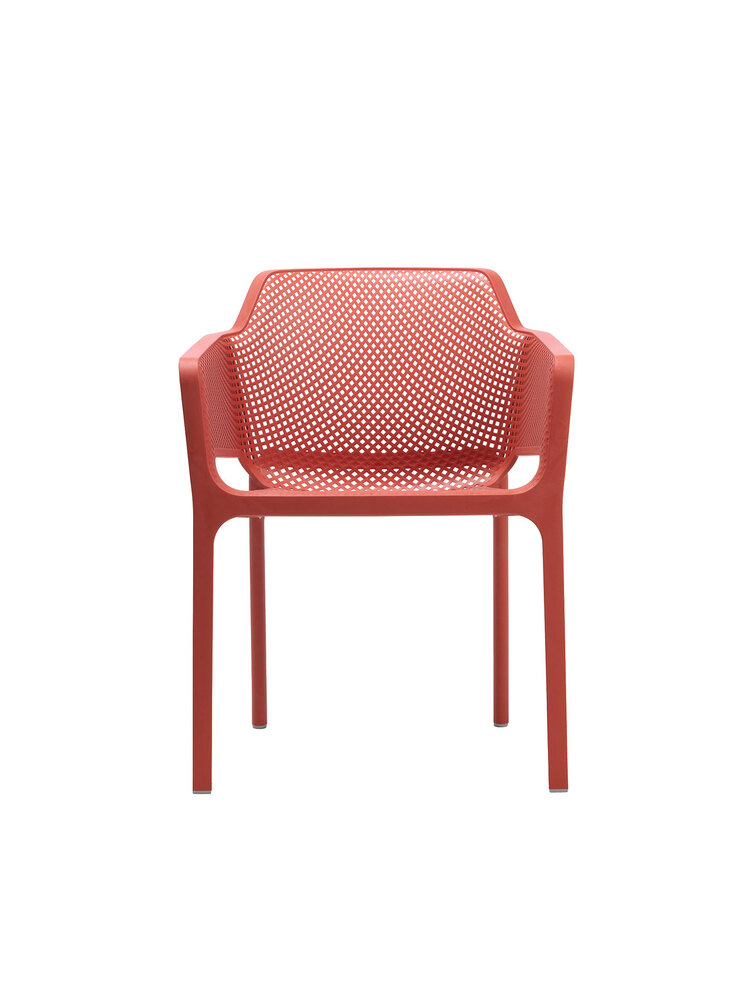 NARDI Stapelstuhl Garten NET AL 2er Set corallo