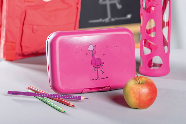 LEONARDO Kinder Brotdose BAMBINI FLAMINGO pink