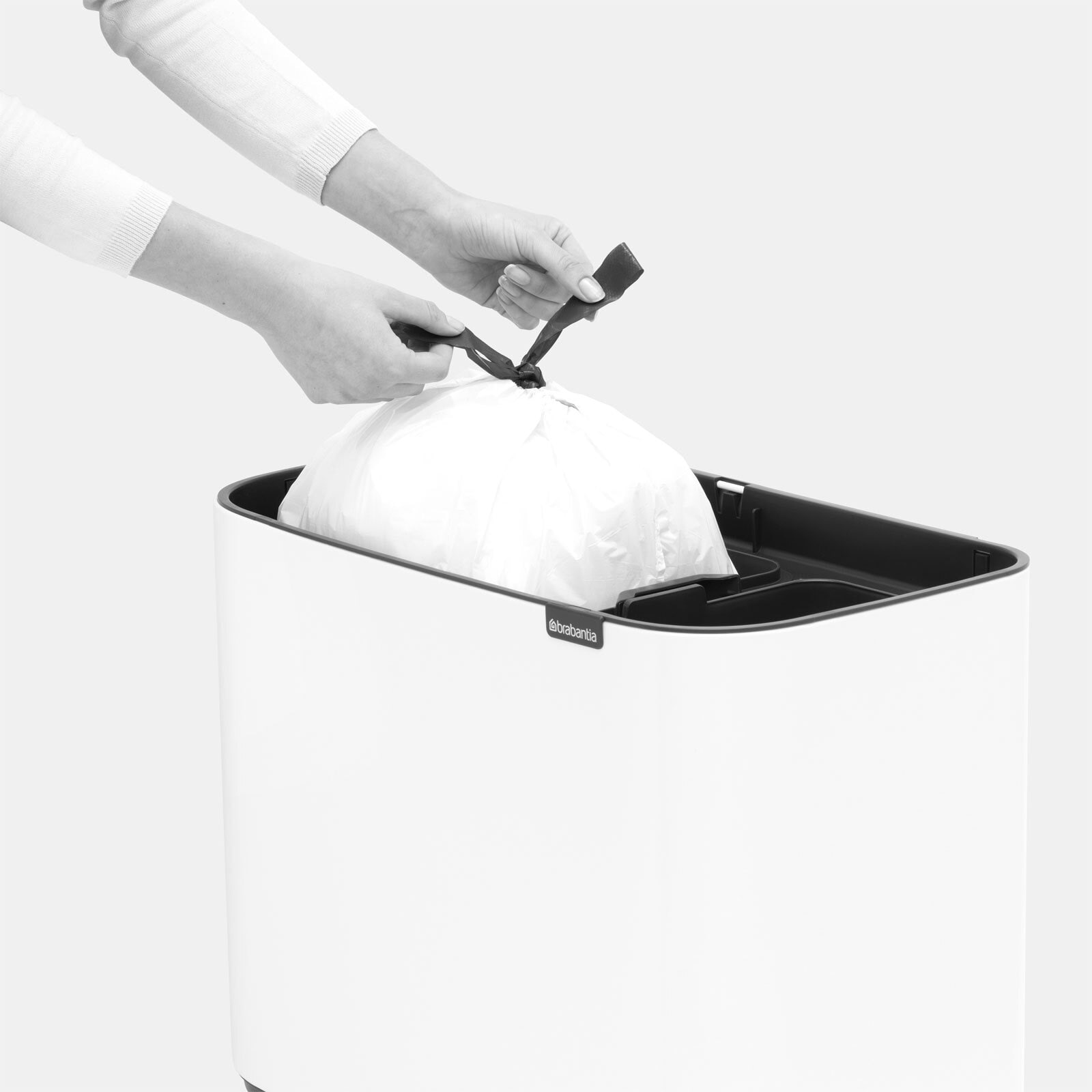 brabantia Mülleimer BO TOUCH BIN 11 + 23 Liter white