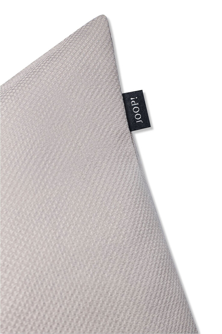 JOOP! Kissenhülle LABEL 50 x 50 cm silber