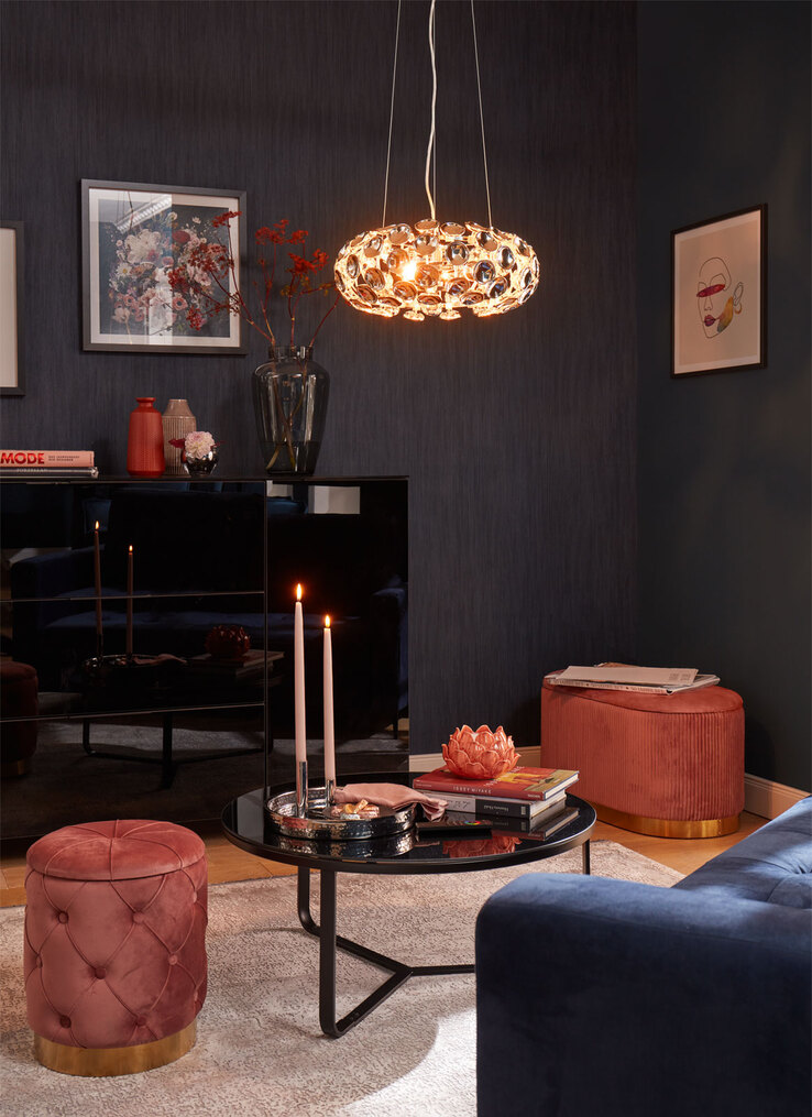 Couchtisch rund NEW YORK schwarz