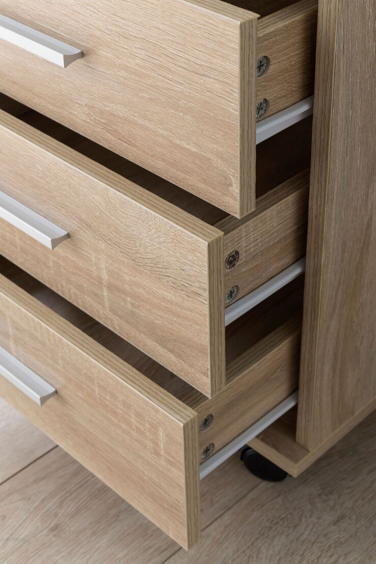 Rollcontainer 40 x 70,5 cm Sonoma Eiche