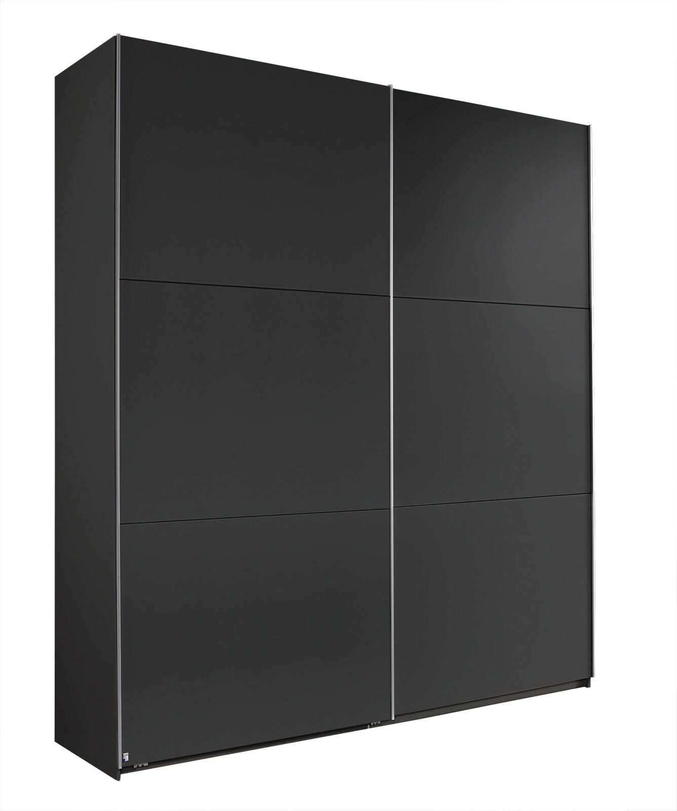 Kleiderschrank KRONACH 2-türig Grau metallic NB