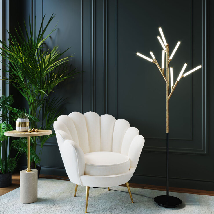 KARE DESIGN Cocktailsessel WATER LILY cremeweiß