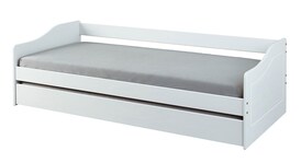 CASAVANTI Stauraum-/Funktionsbett Lorenz 90 x 200 cm weiß