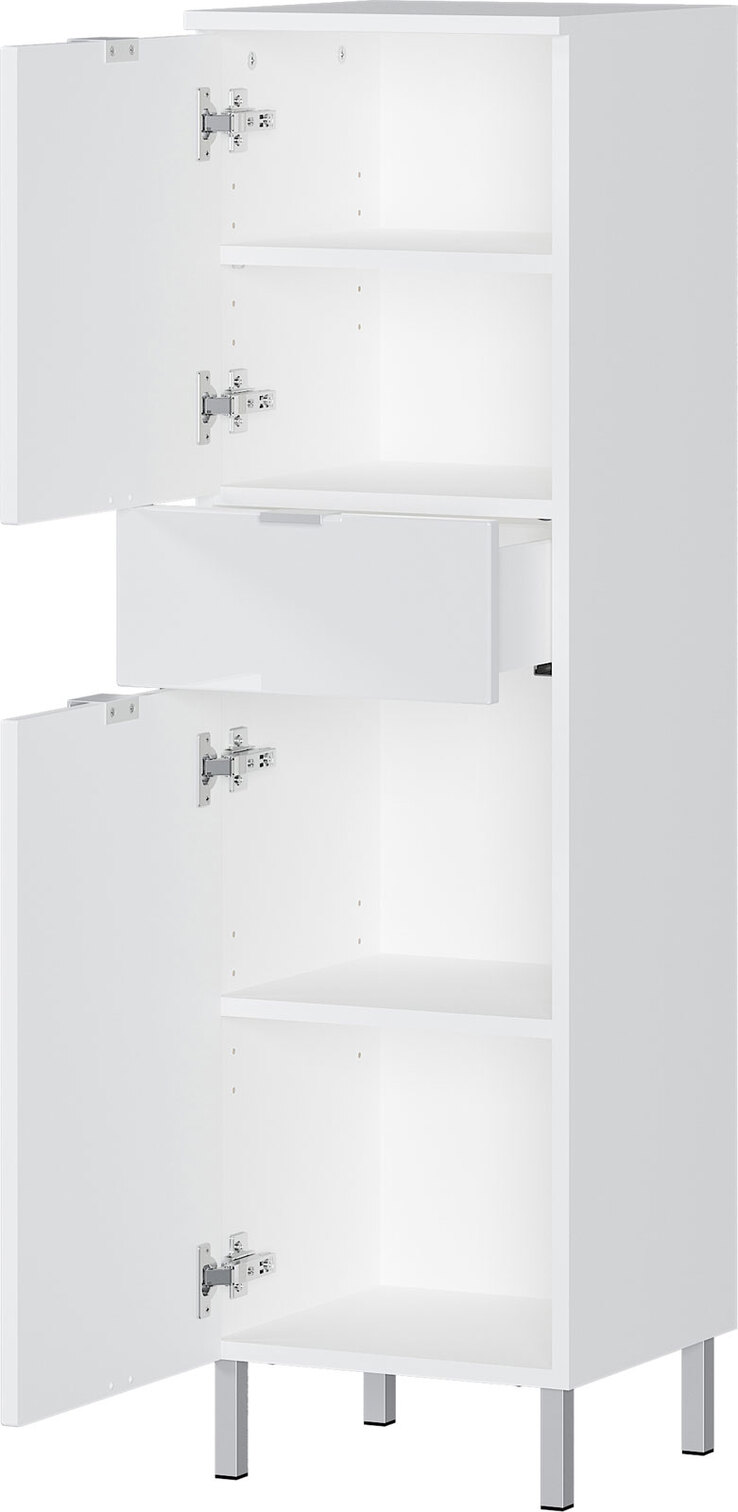 Mittelschrank FEY 34 x 120 cm Weiß/ HG Weiß