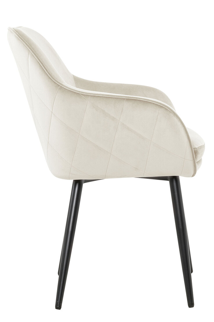 CASAVANTI Esszimmerstuhl Samt creme