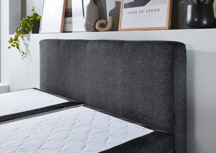 Boxspringbett LOCKPORT 180 x 200 cm anthrazit