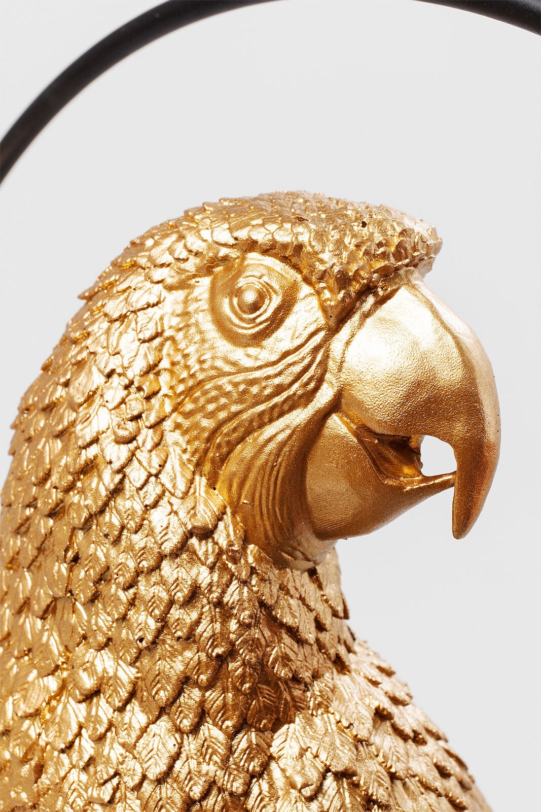 KARE DESIGN Dekofigur SWINNGING PARROT 88 cm Kunststoff goldfarbig