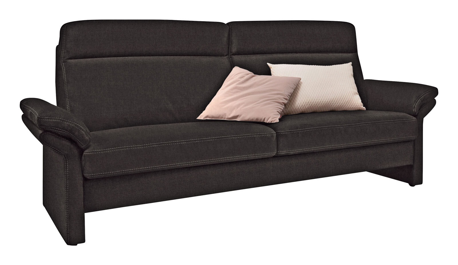 LASCONDO Sofa 3-Sitzer MAXIM I 198 cm Stoffbezug orlando chocolatebraun