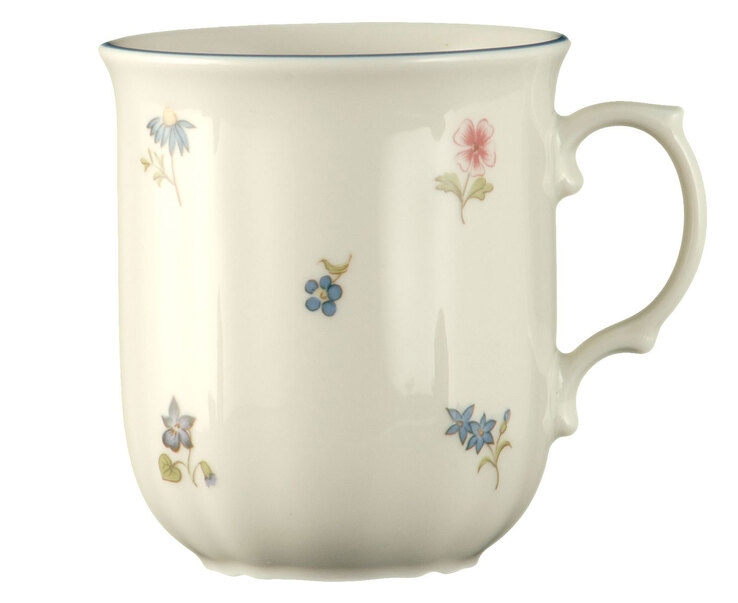 Seltmann Weiden Kaffeebecher MARIE LUISE STREUBLUME weiß/ mehrfarbig