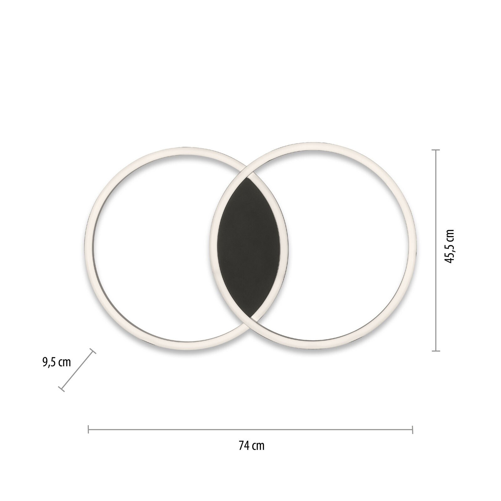 Paul Neuhaus LED Deckenlampe Q-MARKO schwarz