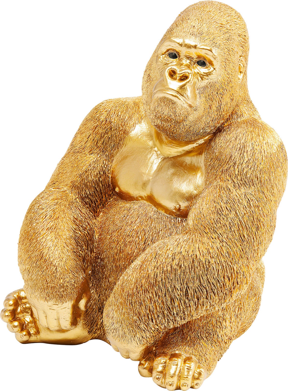 KARE DESIGN Dekofigur MONKEY GORILLA goldfarbig