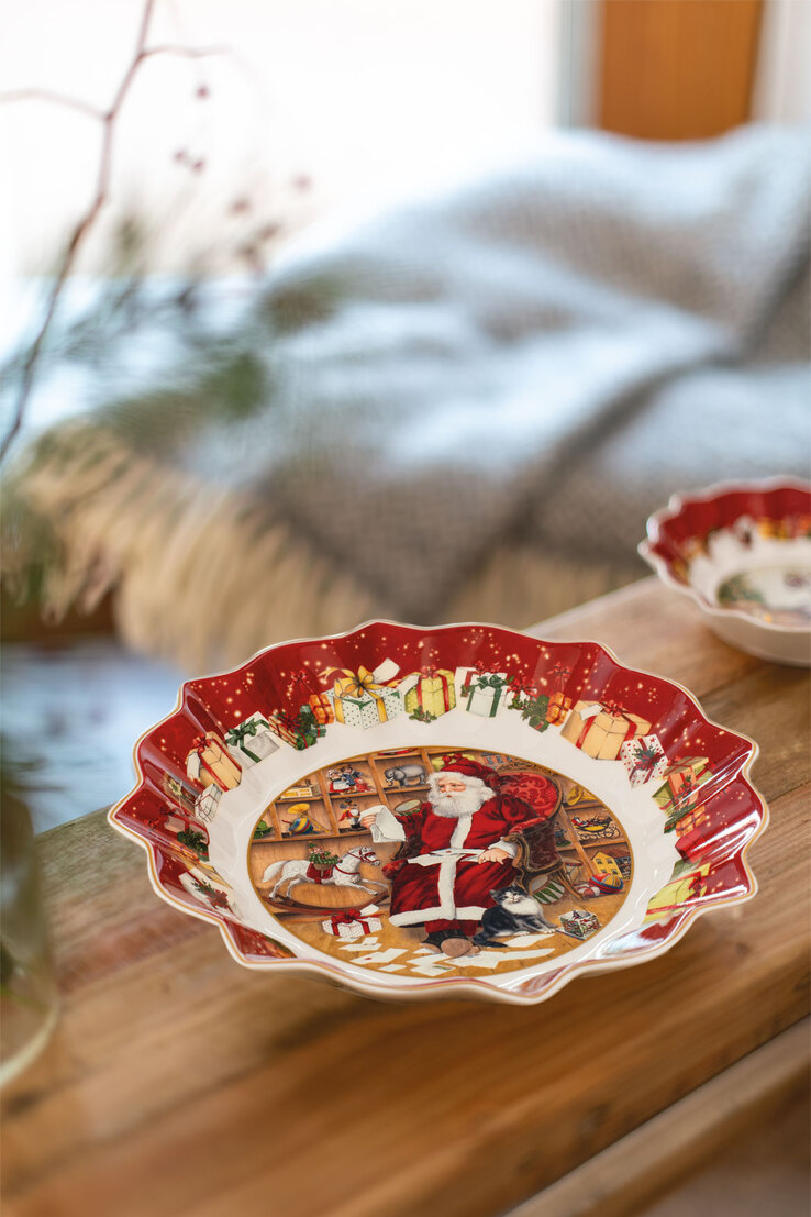 Villeroy & Boch Weihnachtsdeko Schale TOY´s FANTASY Santa liest Wunschzettel
