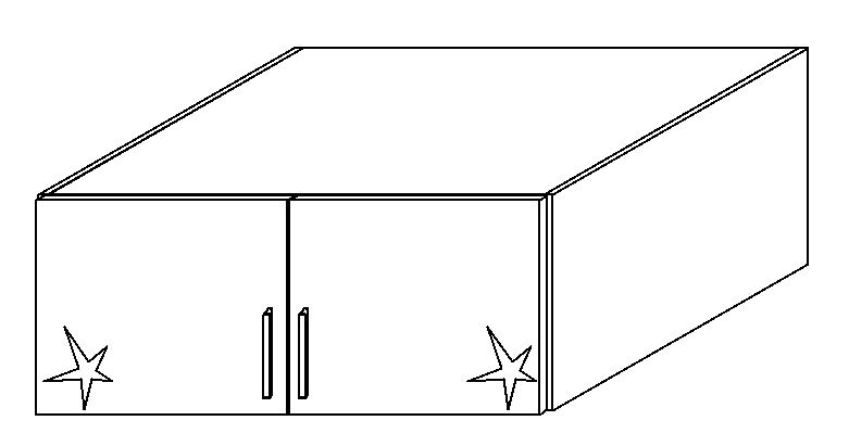 Schrankaufsatz CELLE 91 x 39 cm Sonoma Eiche/HG weiß