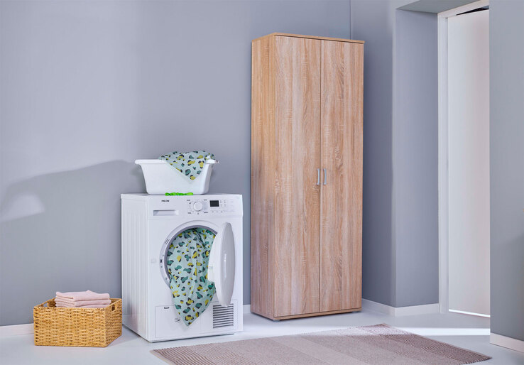 Mehrzweckschrank BASTIAN 70x189x34 cm Sonoma-Eiche Dekor
