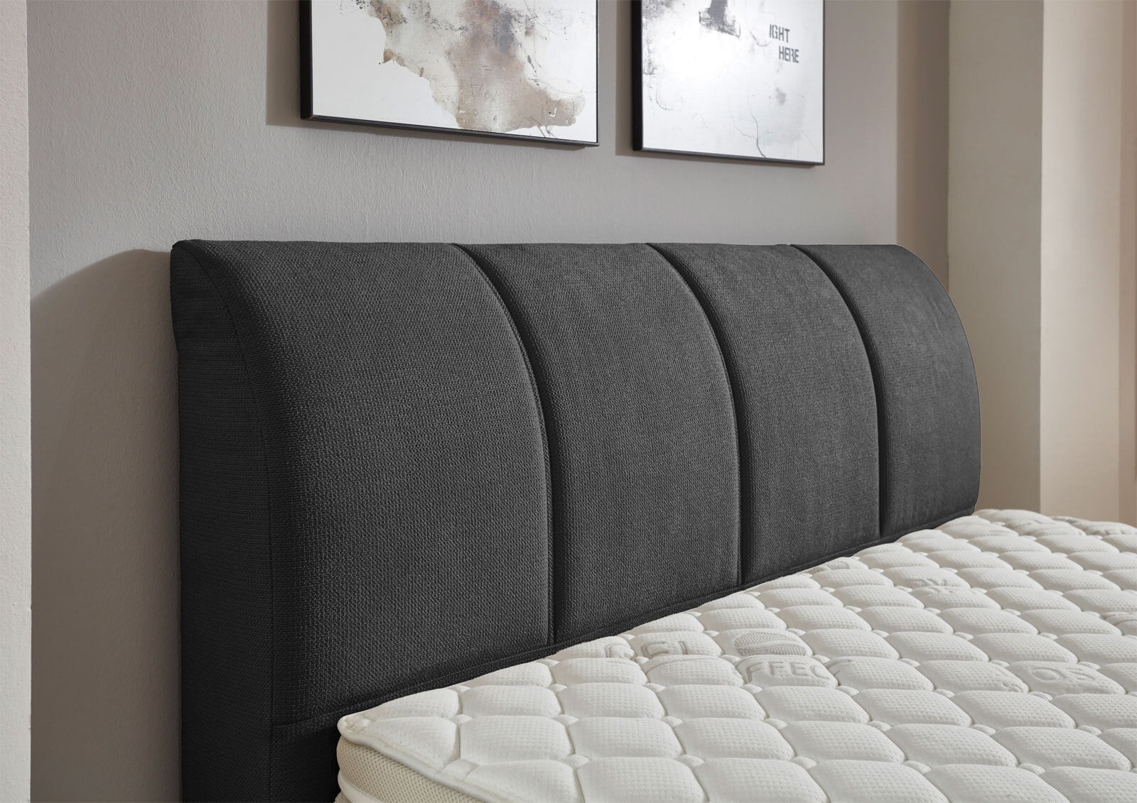 CASAVANTI Boxspringbett MILANO 120 x 200 cm anthrazit