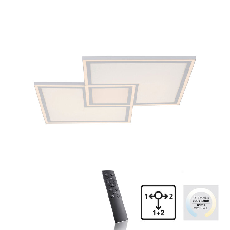 JUST LIGHT LED Deckenlampe EDGING 68 cm weiß
