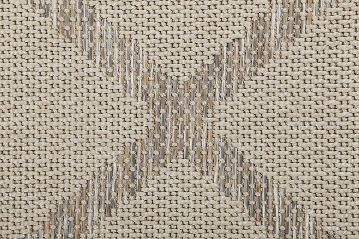 ESPRIT Outdoorteppich RHOMB 160 x 225 cm beige/grau