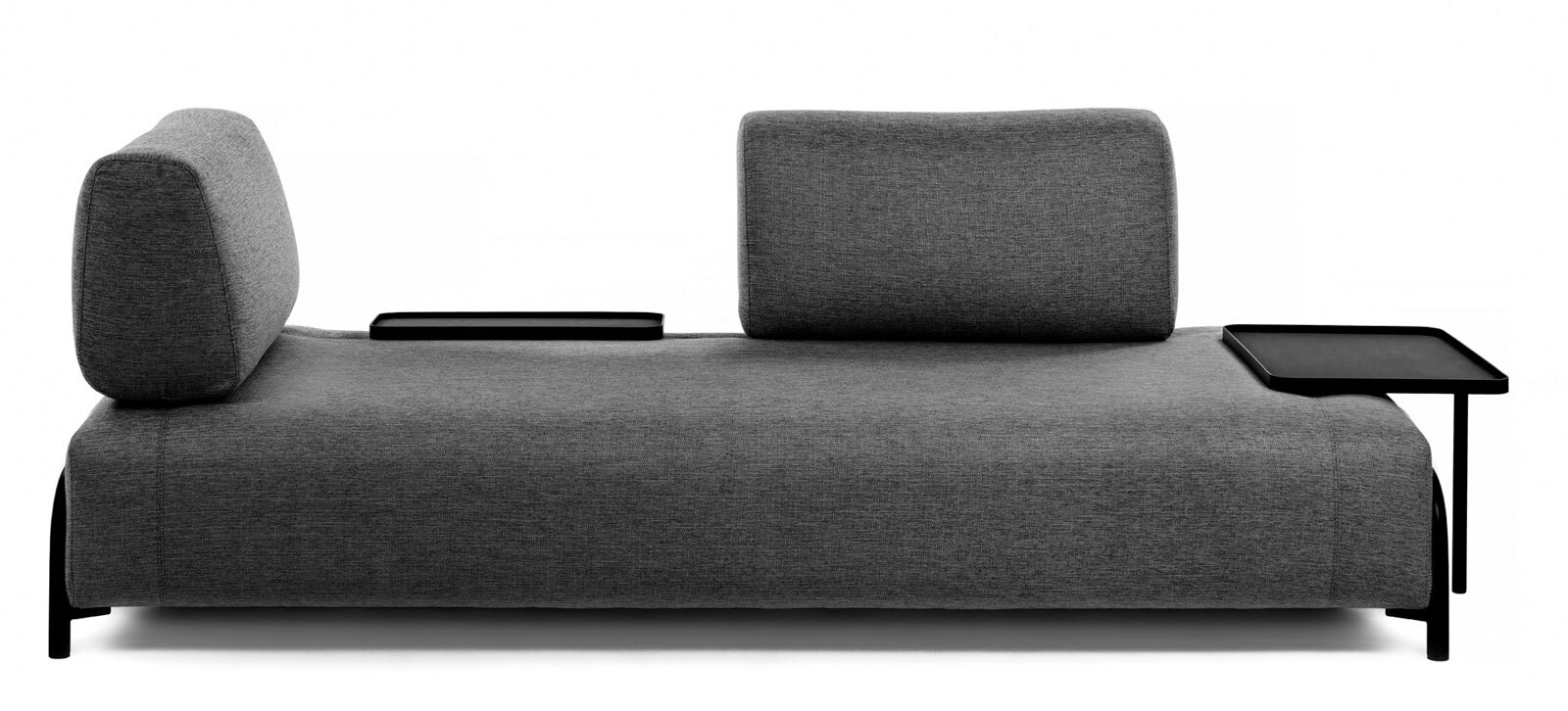 Kave Home Sofa 3-Sitzer COMPO AL dunkelgrau